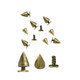 7x13mm Screw Back Metal Cone Studs (Pack of 50)